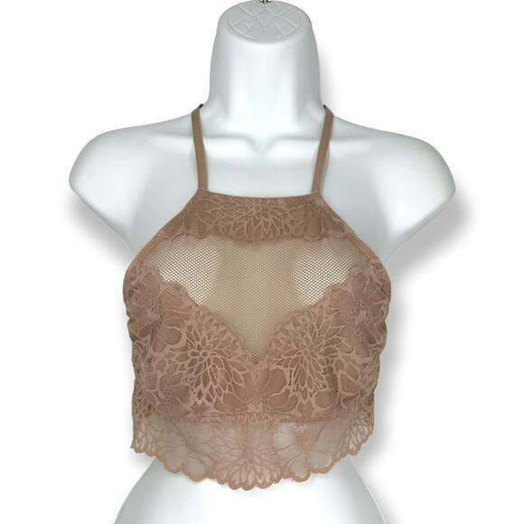 PINK Victoria's Secret | Small | Mauve Lace Pullover Bralette - Picture 1 of 6